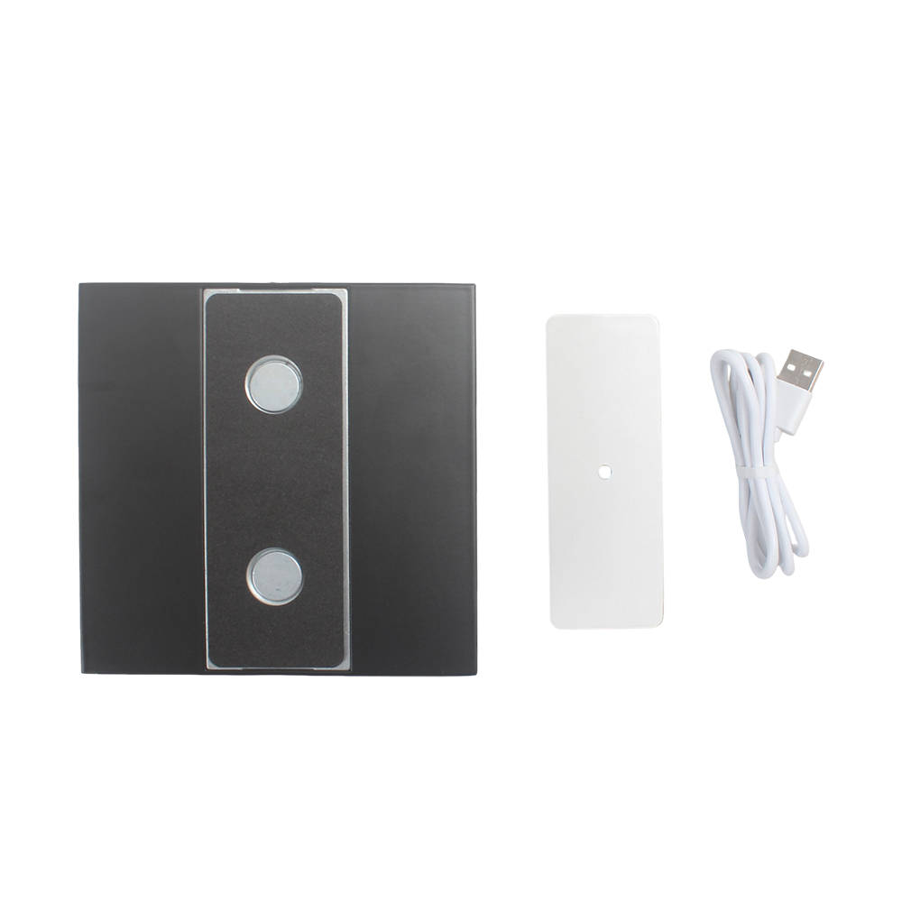 AUTVIVID Modern LED (light emitting diode) lighting fixtures, IP65 Waterproof Outdoor Wall Sconce for Garden, Porch and Patio, Matte Black Aluminum Exterior Wall Lamp