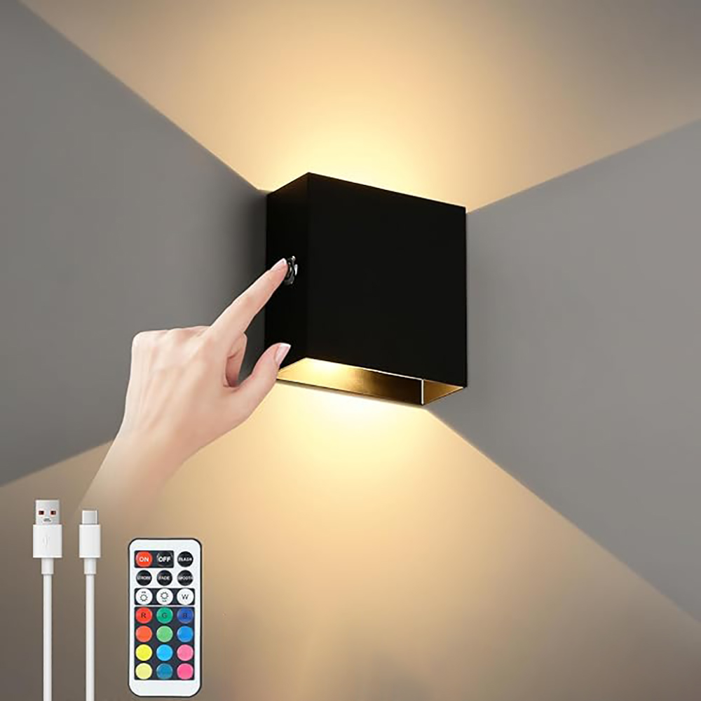 AUTVIVID Modern LED (light emitting diode) lighting fixtures, IP65 Waterproof Outdoor Wall Sconce for Garden, Porch and Patio, Matte Black Aluminum Exterior Wall Lamp