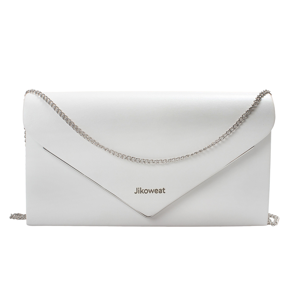 Jikoweat Women's Evening Bags Envelope Clutch Bag with Removable Chain Strap - Elegant Formal Purse for Wedding, Prom, and Cocktail Party