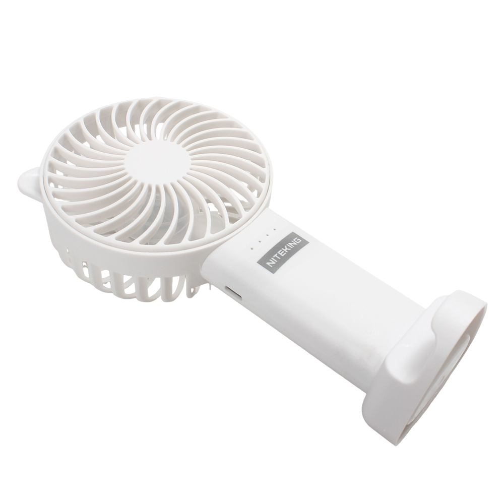 NITEKING Portable Handheld Fan with Cute Cat Ears, USB Rechargeable Mini Desk Fan with Phone Holder Base, 3 Speeds Small Cooling Fan for Office, Travel and Commute, Electric fans for personal use