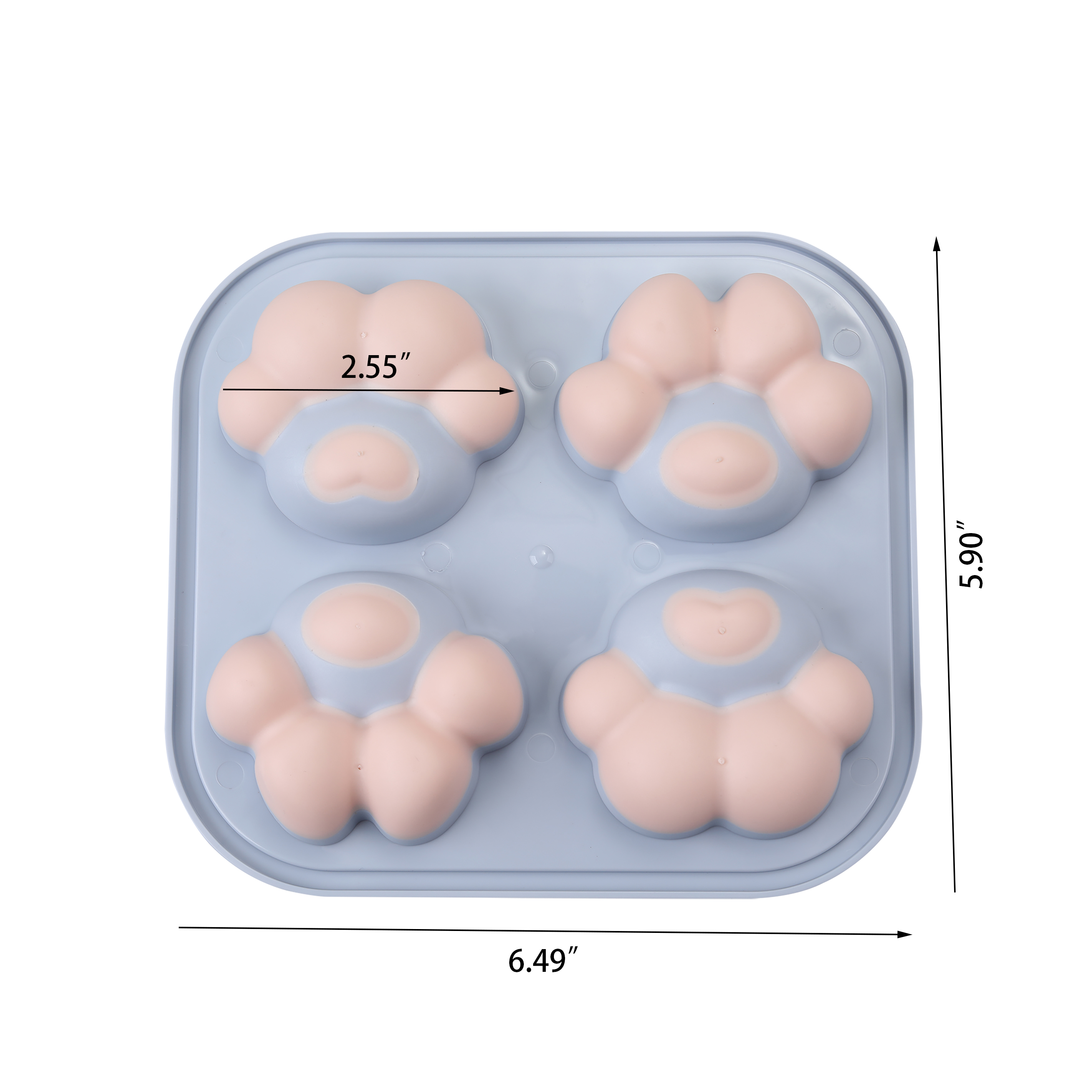 Swity Home Silicone food cake mold homemade ice cream ice cube cute cat claw mold.