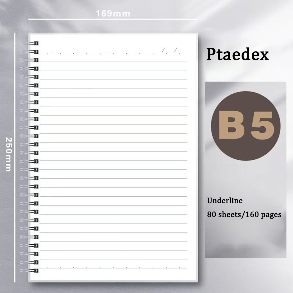 Ptaedex 3 Pack Spiral Notebooks Stationery Set, 5 x 7.5 Inch Botanical Cactus Design Journals with Gold Wire Binding, Small Portable Notepads for School, Office and Home Note Taking