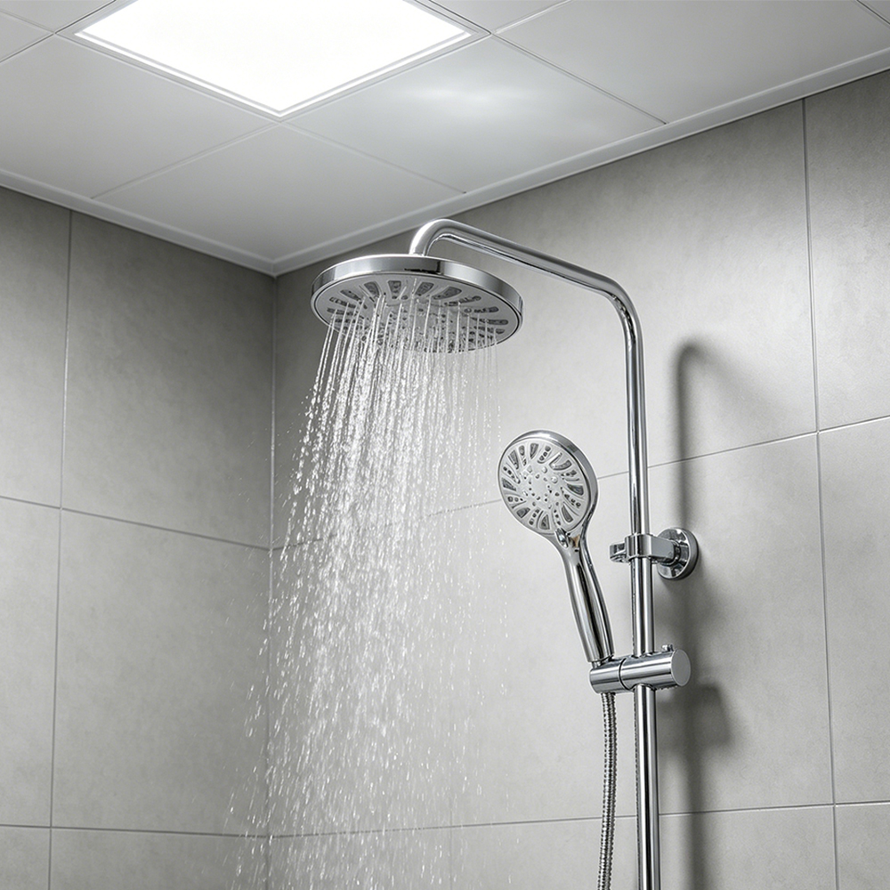 VEHHE Handheld Shower heads High Pressure Boost, 5-Setting Water Saving Showerhead for Low Water Pressure Home and Apartments, Easy Tool-Free Installation