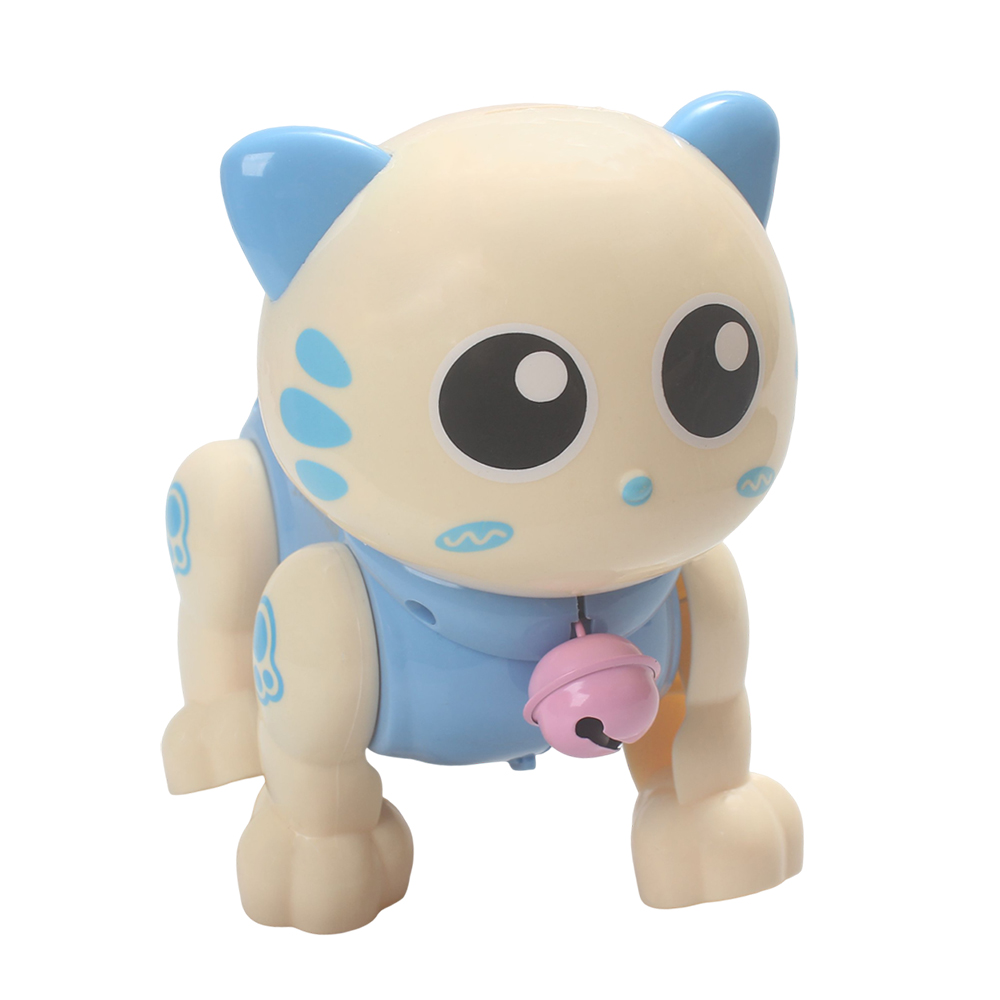 Mokrinon Electric action toys - Cute Electronic Walking Cat Robotic Toy, Interactive Animated Animal Figure for Toddlers Early Learning, Fun Indoor Playtime Companion for Kids