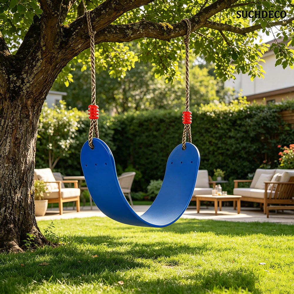 SUCHDECO Flexible Swing Seat, Safe and Adjustable Swings for Toddlers and Kids, Ideal for Both Indoor Playroom and Outdoor Backyard.