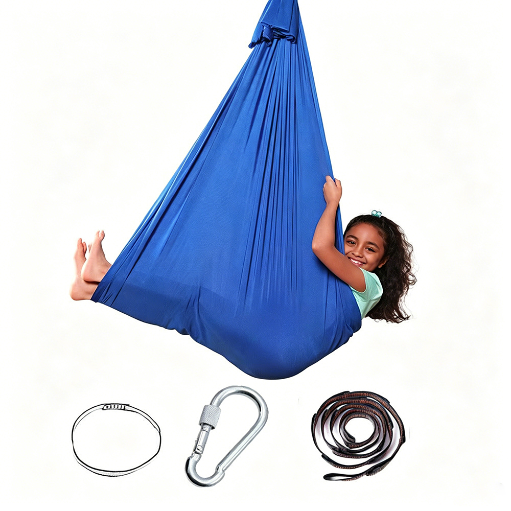 SUCHDECO Durable Yoga Swings and Aerial Silks Kit for Indoor & Outdoor Use, Portable Yoga Hammock with Carry Bag for Backyard, Park, Travel, and Professional Yoga Practice