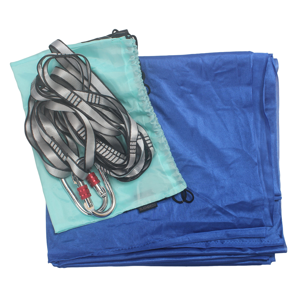 SUCHDECO Durable Yoga Swings and Aerial Silks Kit for Indoor & Outdoor Use, Portable Yoga Hammock with Carry Bag for Backyard, Park, Travel, and Professional Yoga Practice