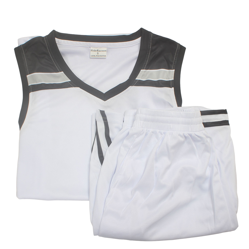 HideRacoon Athletic apparel, namely athletic uniforms - Quick-Dry Basketball Jersey and Shorts Kit - Lightweight Moisture-Wicking Sportswear for Gym Workout, Training, and Outdoor Sports
