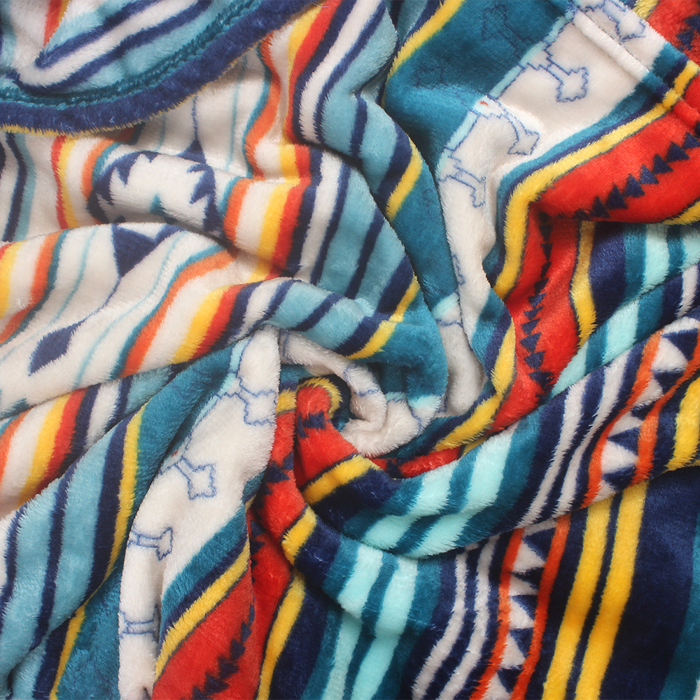 SUCHDECO Soft Plush Bed Blankets, Bohemian Tribal Striped Decorative Throw Blanket for Sofa, Couch and Living Room, Lightweight Cozy Fleece Blanket