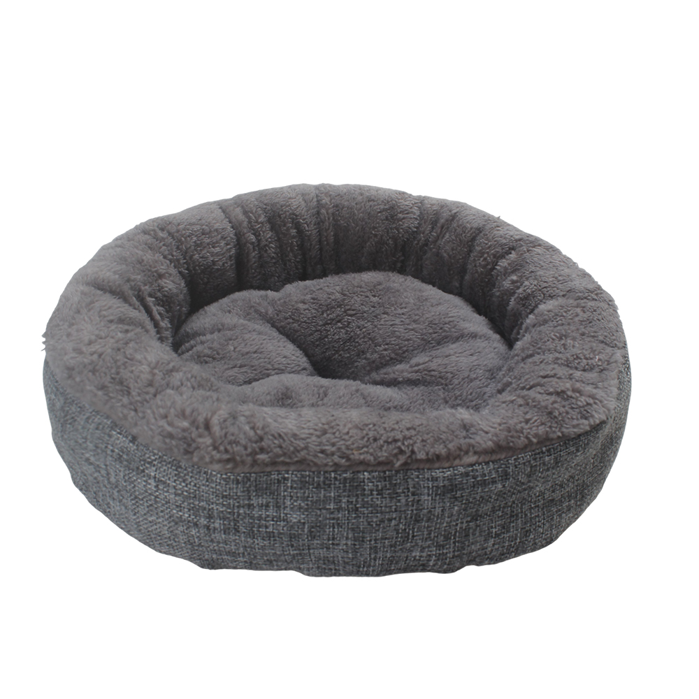 Wilnara Soft Plush Calming Dog Bed, Round Donut Cuddler Beds for household pets, Small Dogs & Cats Washable Pet Cushion for Bedroom and Living Room Use