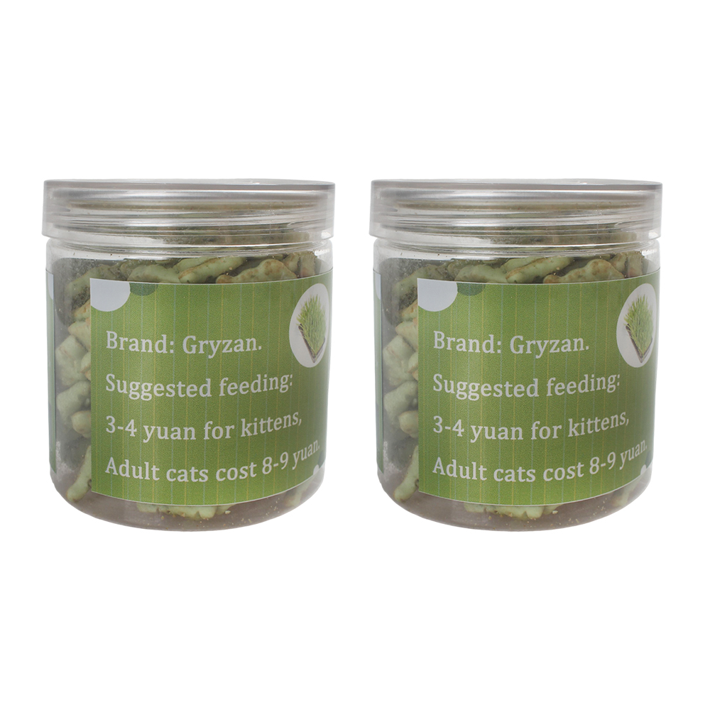 Gryzan Edible Pet Treats, Natural Cat Grass Biscuits for Hairball Removal & Digestion, Fish-Shaped Healthy Snacks for Indoor Cats and Kittens, Daily Reward Supplement