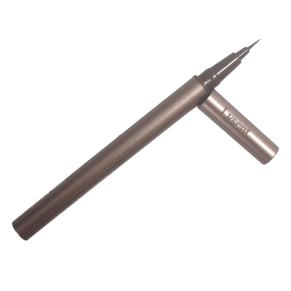 Lysent Brown Liquid Eyeliner, Waterproof Long-lasting Fine Tip Eye Liner Pen, Smudge-proof Natural Cosmetics for Daily Work and Office Makeup