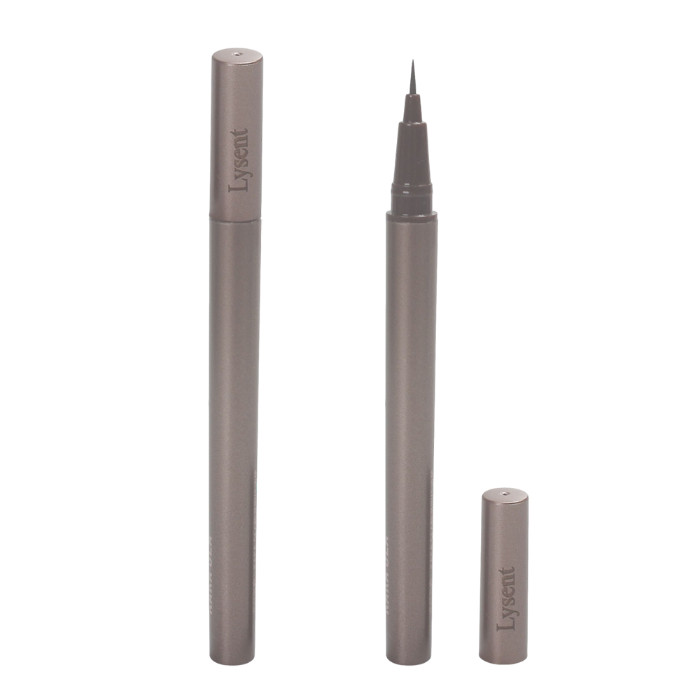 Lysent Brown Liquid Eyeliner, Waterproof Long-lasting Fine Tip Eye Liner Pen, Smudge-proof Natural Cosmetics for Daily Work and Office Makeup