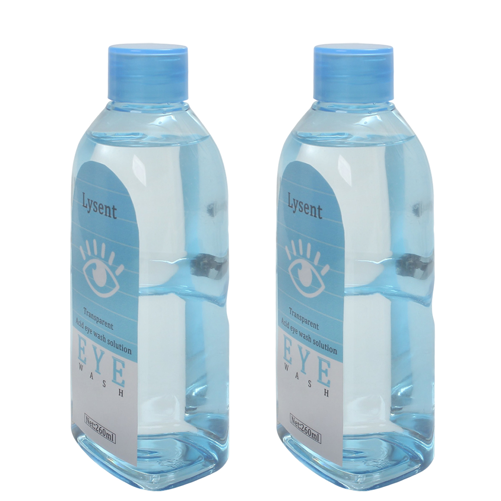 Lysent 260ml Eye-washes, not for medical purposes, Daily Eye Cleansing Solution with Eye Cup, Refreshing Eye Wash for Screen Fatigue, Tired Eyes and Dust Removal