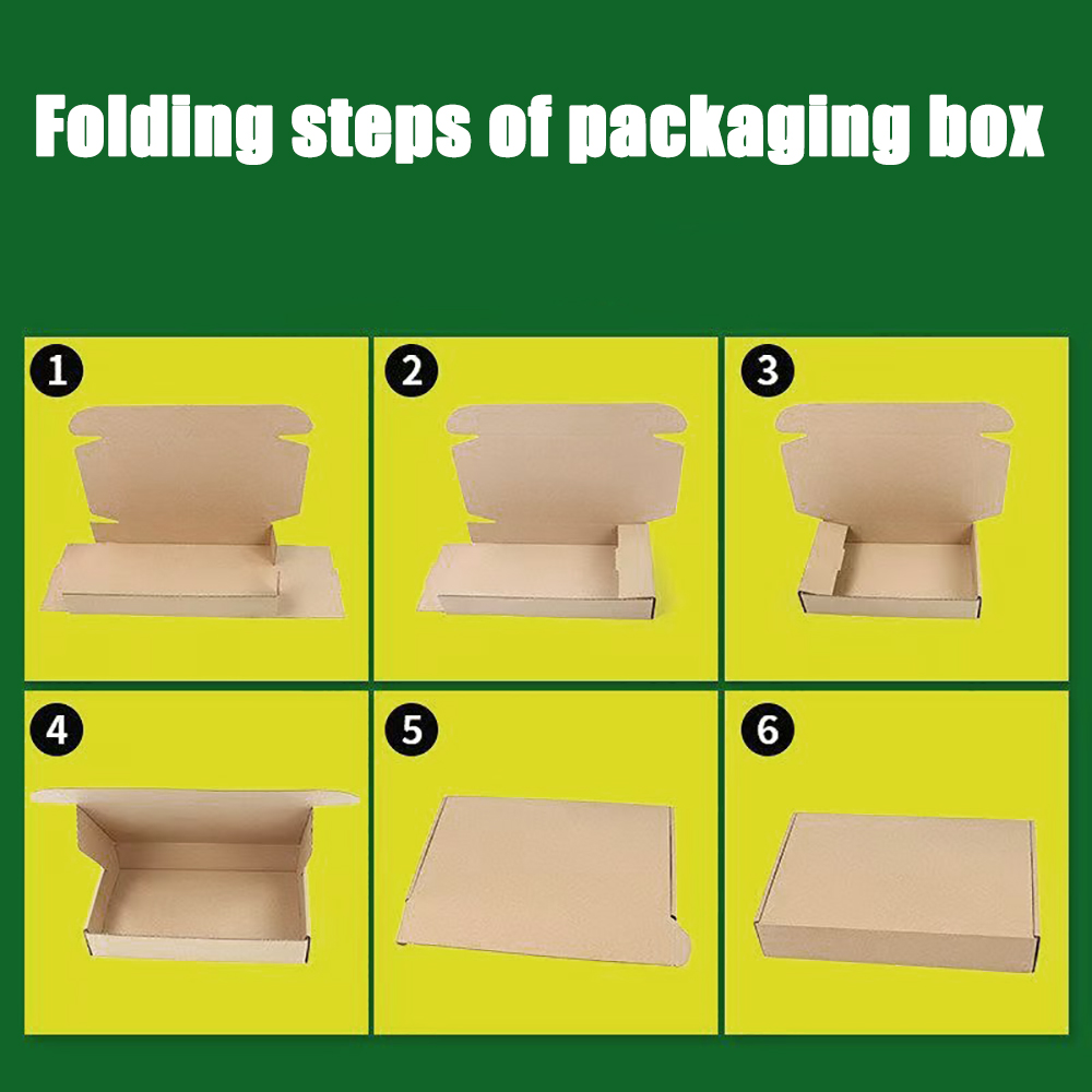 Raxalo Cardboard packaging boxes in collapsible form, 20 Pcs Easy Assemble Foldable Shipping Boxes for Cosmetics, Jewelry and Small Goods Mailing
