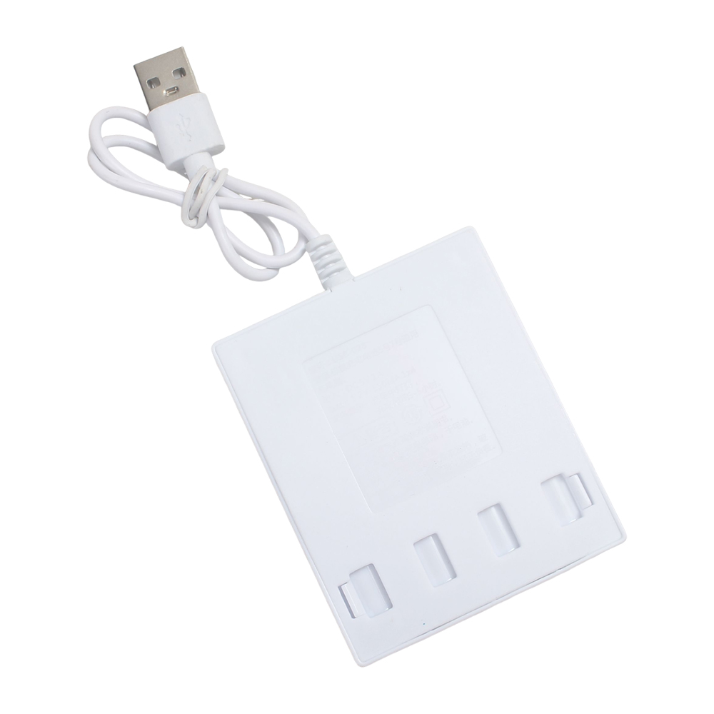 Gomarty USB Battery Chargers with 4 Independent Slots, Fast Charging Base for 5A 7A Batteries, Perfect for Wireless Mouse, Keyboards and Office Electronics