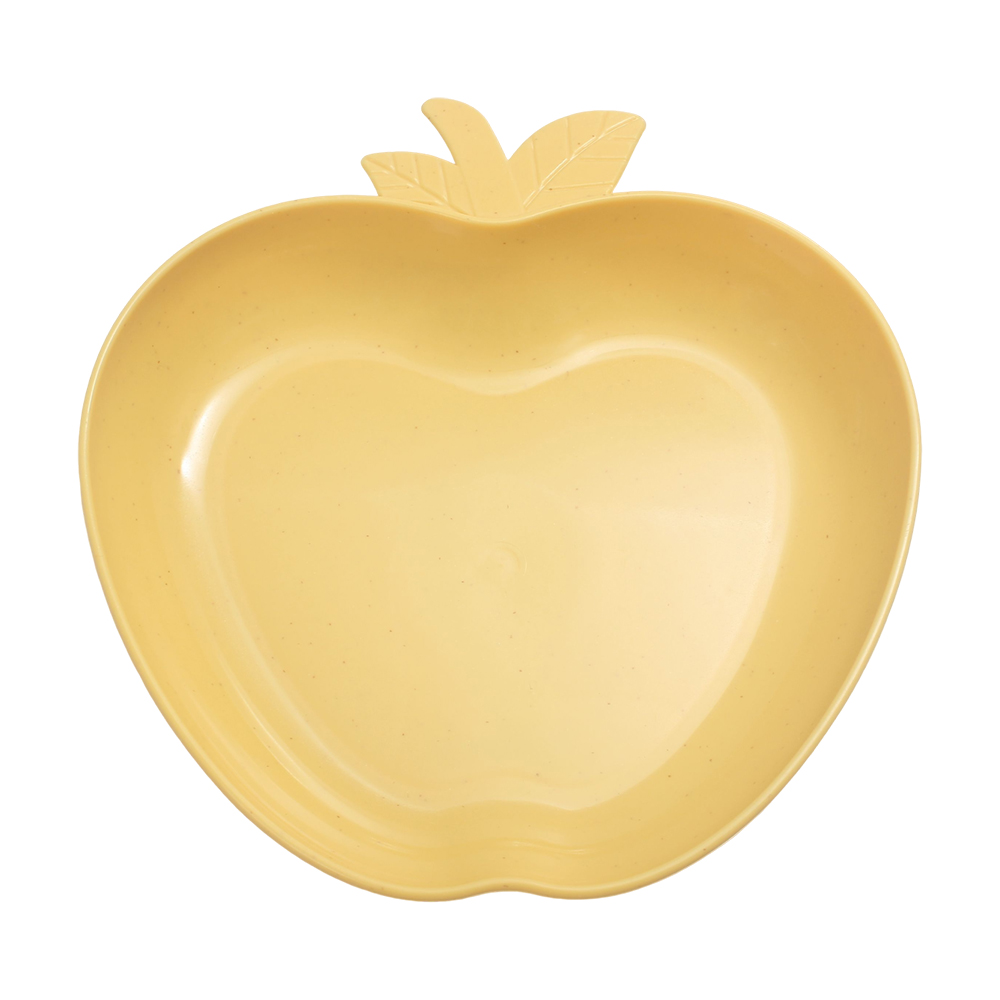 Mikimiqi Apple Shaped Candy Dishes and Serving Dishes, Decorative Yellow Fruit Bowl and Snack Plate for Party Appetizers, Holiday Gatherings, and Living Room Decor