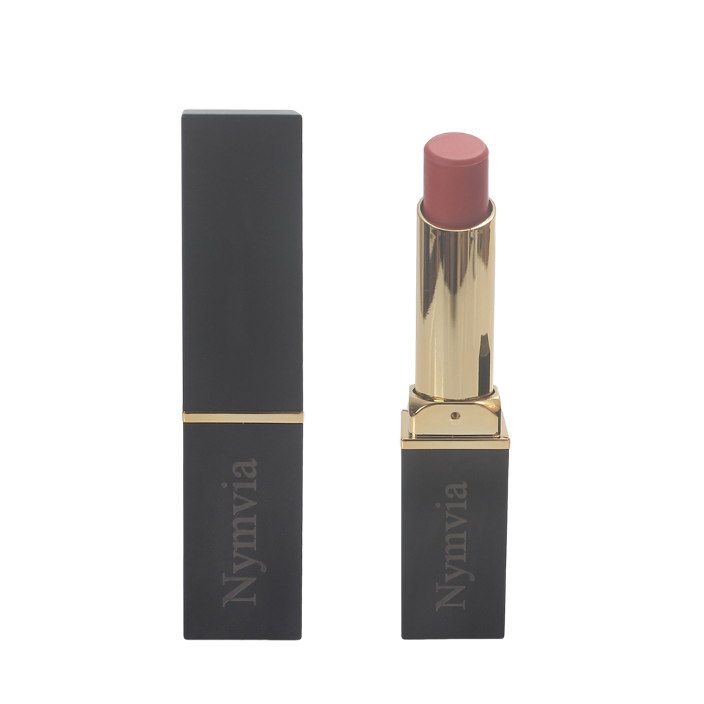 Nymvia Matte Lipstick Long Lasting Moisturizing Lip Stick in Muted Rose Bean Paste Color for Daily Office Wear and Casual Outings