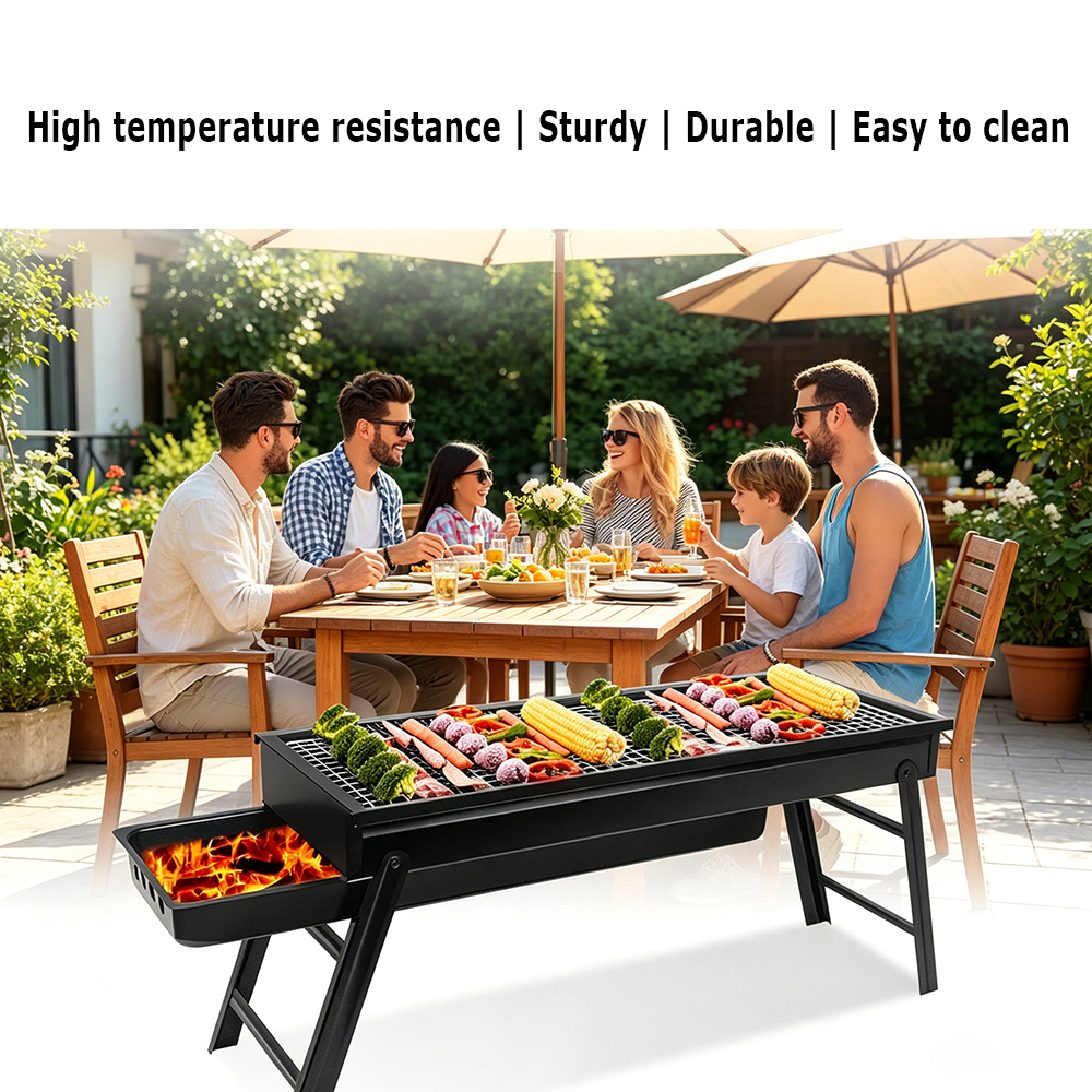 YJNHE-FA 2PCS Stainless Steel Barbecue smoker accessories, namely, convection plates for Offset Smokers, Heat Diffuser Baffle Plates for Even Cooking and Airflow Management in Backyard BBQ.
