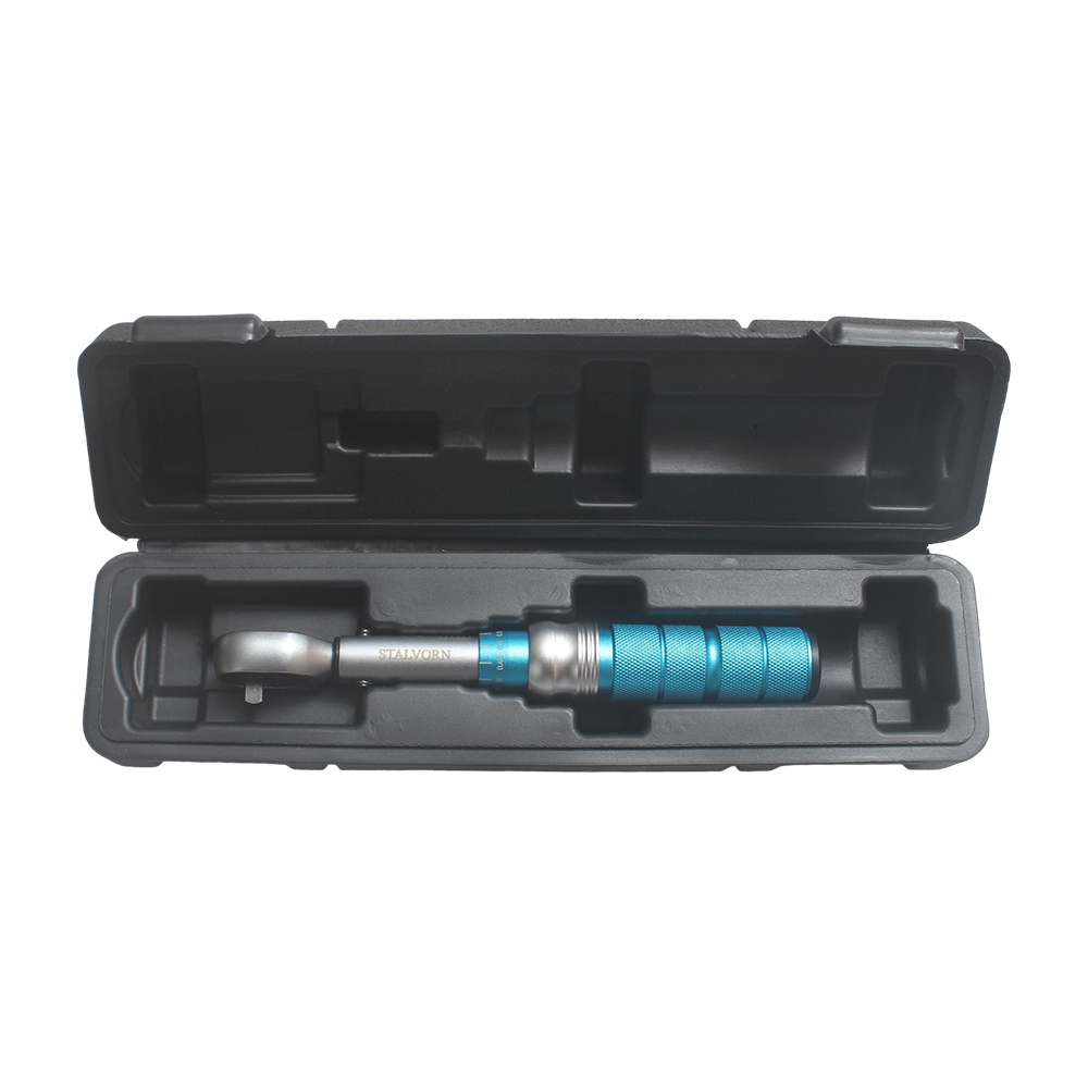 STALVORN 1/4-Inch Drive Click Torque Wrench Set, 0.5-6 N.m, High Precision ±3%, Professional Mechanical Torque Wrenches for Road & Mountain Bike Maintenance and Small Engine Repair.