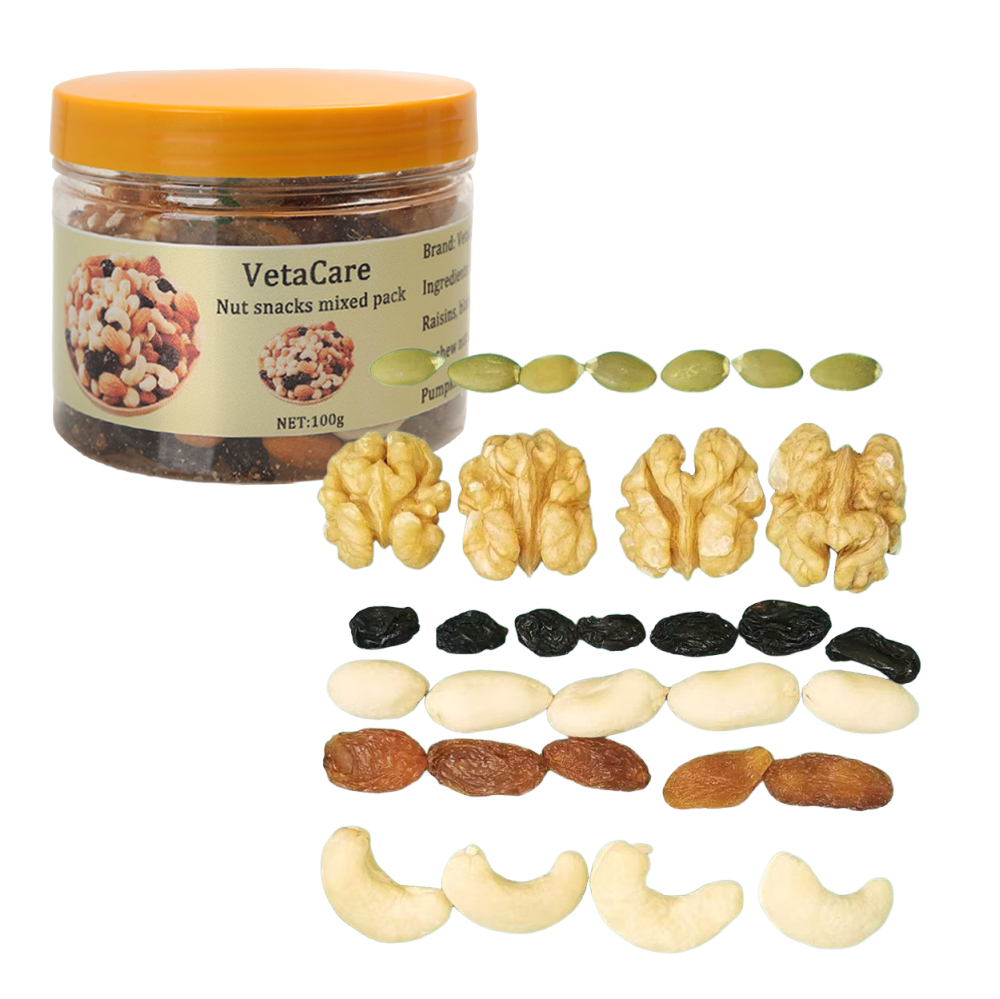 VetaCare Healthy Snack Mix Consisting of Dehydrated Fruit and Processed Nuts, Roasted Almonds, Cashews & Cranberries - Perfect Nut Snacks for Office, Travel, and Daily Energy Boost
