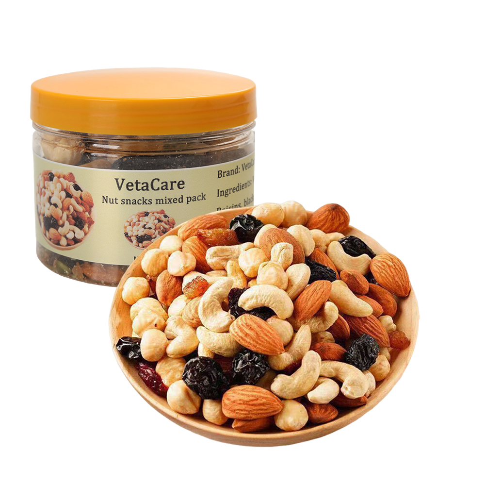 VetaCare Healthy Snack Mix Consisting of Dehydrated Fruit and Processed Nuts, Roasted Almonds, Cashews & Cranberries - Perfect Nut Snacks for Office, Travel, and Daily Energy Boost