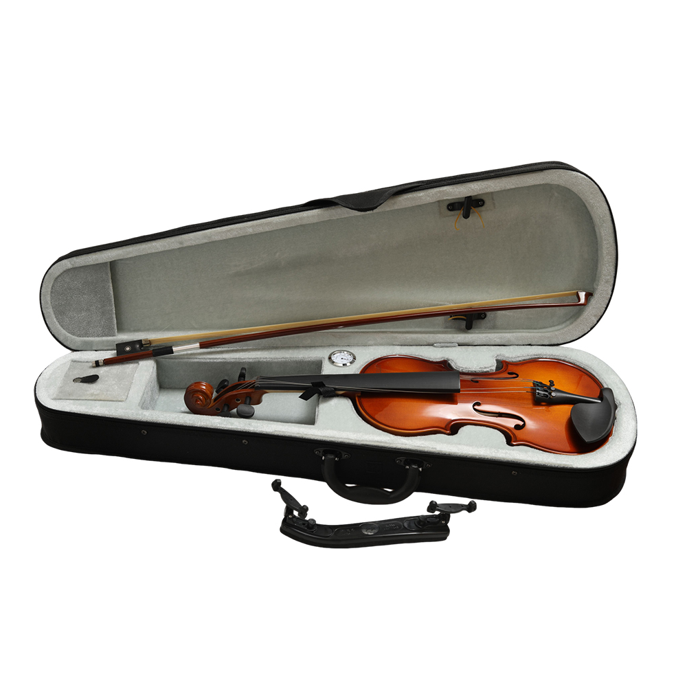 AKLOT 4/4 Full Size Violins Outfit for Beginners and Students, Solid Wood Acoustic Violin with Bow, Perfect for School Practice, Music Lessons, and Grading Exams.