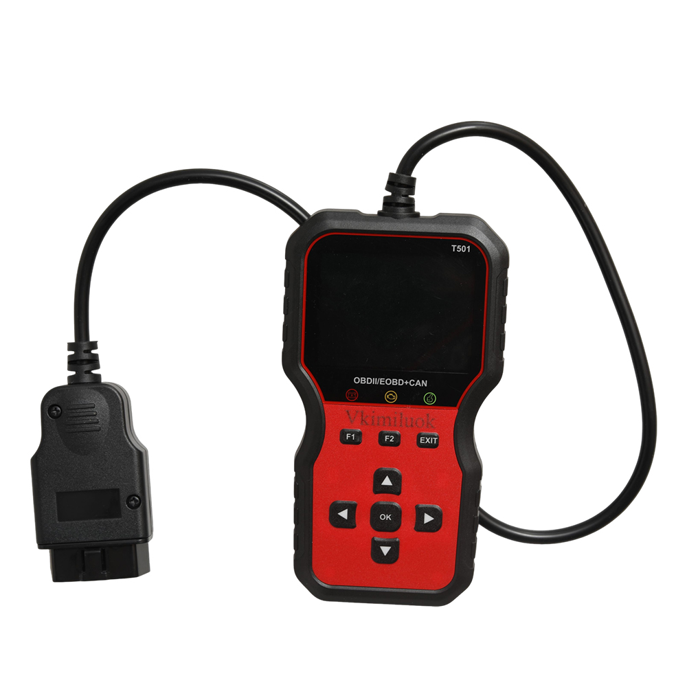 VkimiLuok T501 OBD2 Scanner, Automotive testing equipment, namely, handheld diagnostic scanners for Check Engine Light, Universal Car Code Reader for Home Garage and Vehicle Maintenance.