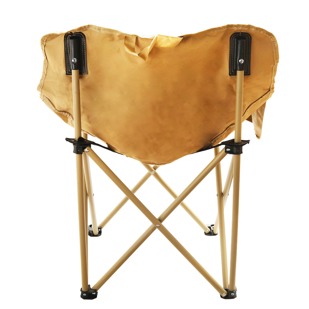 Portable Folding Camping Chair, Heavy Duty Moon Chair Outdoor Furniture with Side Pocket for Picnic, Beach, Hiking and Lawn.