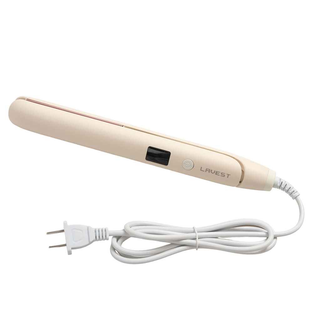 LAVEST Portable Electric Hair Straightener for Travel, LAVEST Ionic Ceramic Flat Iron Dual Voltage, Mini Hair Styling Iron with Adjustable Temp for Vacation and Business Trip
