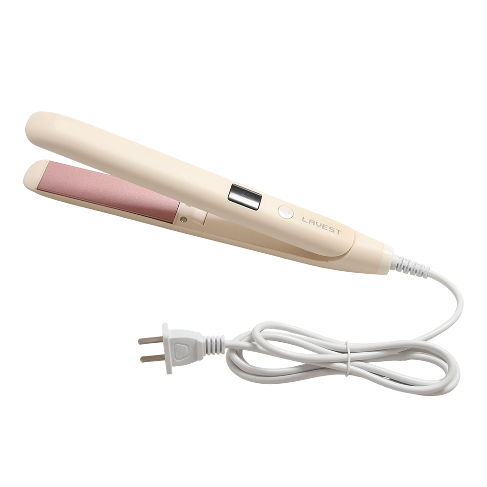 LAVEST Portable Electric Hair Straightener for Travel, LAVEST Ionic Ceramic Flat Iron Dual Voltage, Mini Hair Styling Iron with Adjustable Temp for Vacation and Business Trip LAVEST Portable Electric Hair Straightener for Travel, LAVEST Ionic Ceramic Flat Iron Dual Voltage, Mini Hair Styling Iron with Adjustable Temp for Vacation and Business Trip