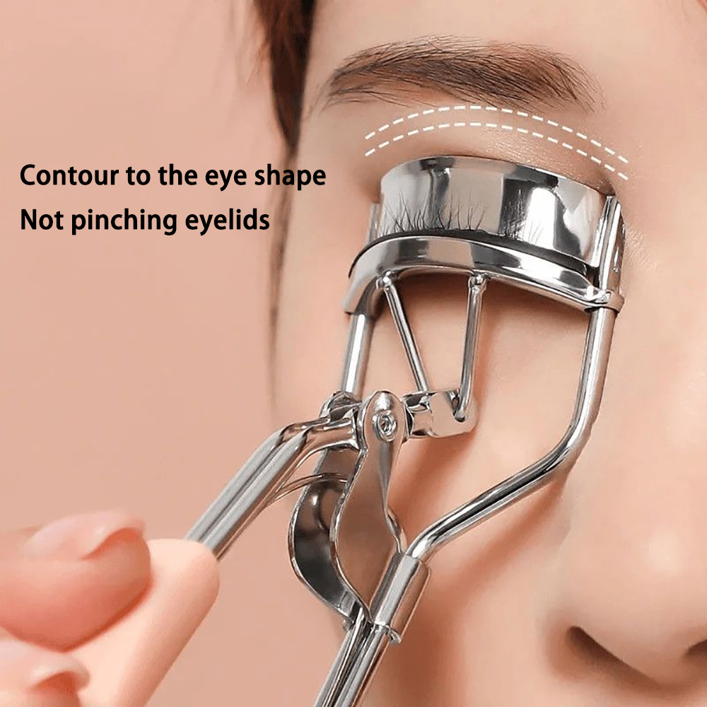 LAVEST Professional Eyelash Curlers with Ergonomic Easy-Grip Handle, Premium Stainless Steel Eye Lash Curler for Long-Lasting Natural Curl, Perfect for Daily Makeup Routine