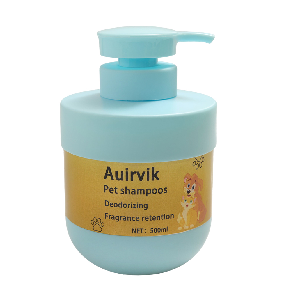 Auirvik Gentle Pet Shampoo 500ml – Non-Irritating, Removes Outdoor Dirt, Perfect for Dogs & Cats Daily Care