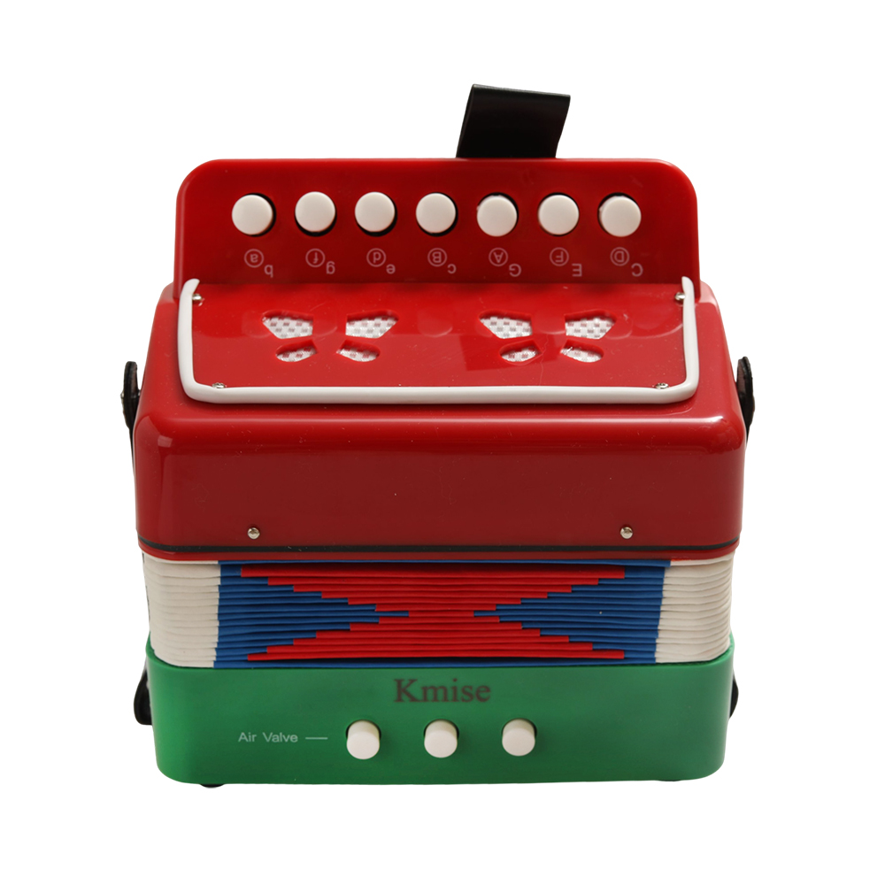 Kmise Mini Accordion for Children, Lightweight Musical Instruments Toy, Colorful Design for Kindergarten Music Class, Talent Shows, and Stage Performance.