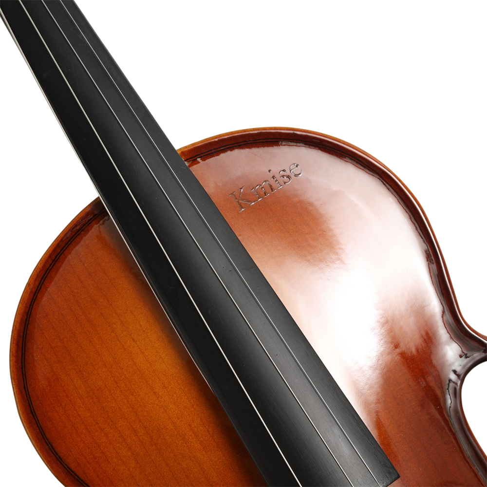 Kmise 4/4 Full Size Acoustic Violin Set for Beginners and Students, Hand-Finished String Instruments for School Practice, Music Lessons and Grading Exams.