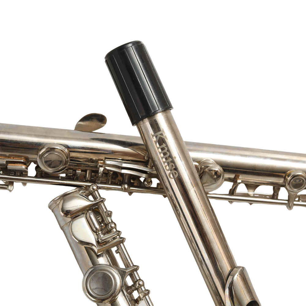 Kmise 16 Holes C Key Silver Plated Flute Set for Beginners - Includes Cleaning Rod, Ideal School Wind Instruments for Student Band Practice and Music Lessons.