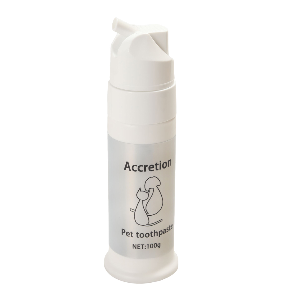 Accretion Pet Toothpaste for Dogs and Cats, 100g/3.5oz Pump Bottle Dental Care Gel for Daily Teeth Cleaning and Fresh Breath