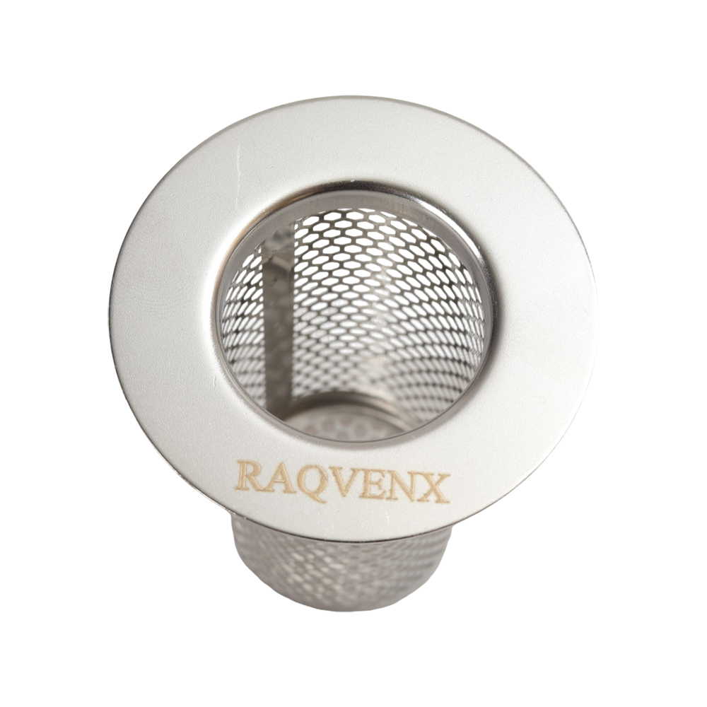 RAQVENX Stainless Steel Strainers for Plumbing Drains, Deep Basket Shower Hair Catcher and Sink Filter for Bathroom Tub and Floor Drain