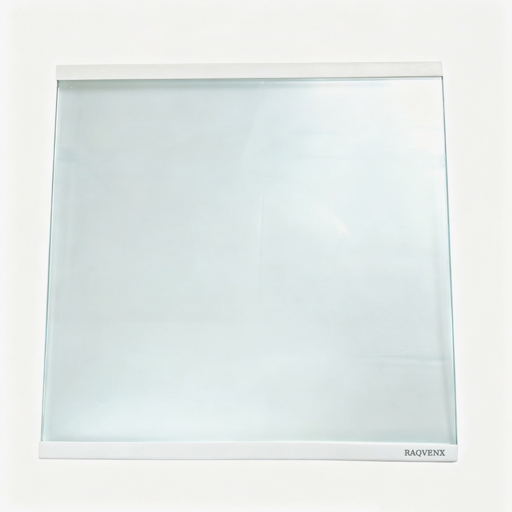 RAQVENX Refrigerator Glass Shelf Replacement, Durable Tempered Glass Fridge Organizer for Home Kitchen, Universal Fit for Household Refrigerators and Freezers