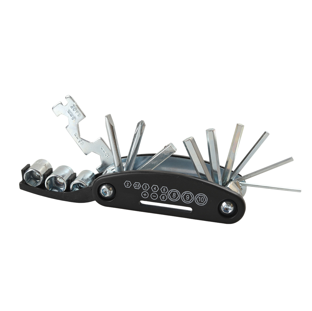 LinkHows Portable Multi-function hand tools comprised primarily of pocket knives and also including Allen wrenches, screwdrivers, and socket sets for Long-distance Cycling, Daily Bike Commuting, and Compact Tool Kit for Saddle Bags.
