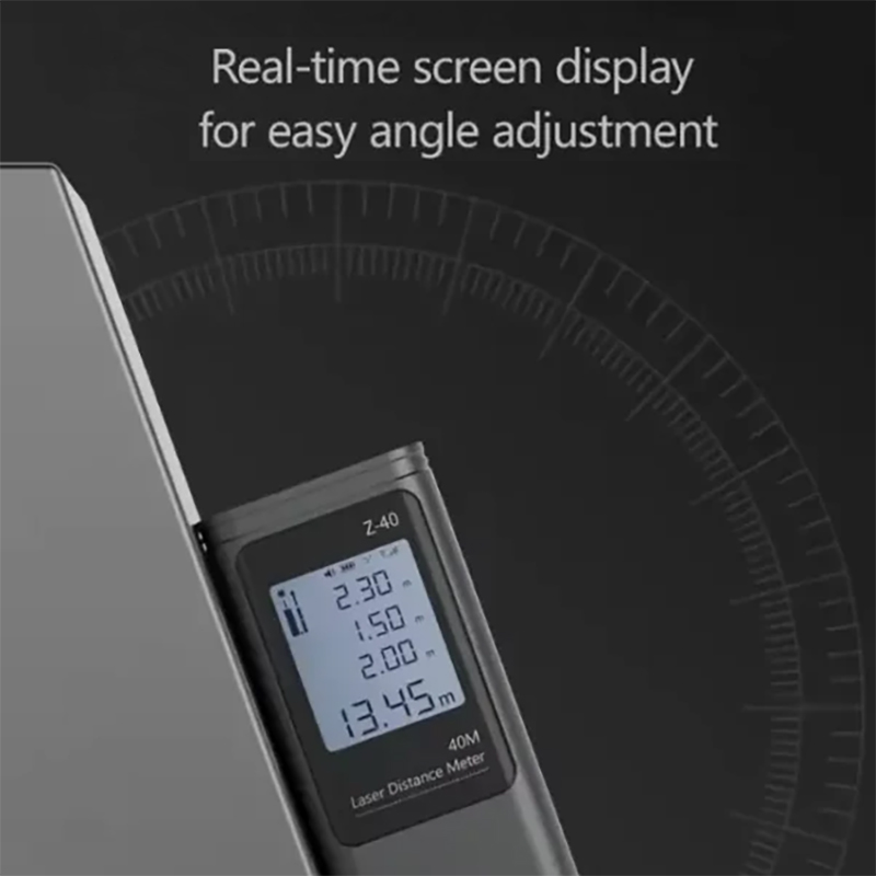 ZyloTechNova 40M Laser Rangefinder Handheld Digital Tape Measure 3-in-1 Area/Volume/Pythagorean Measurement HD LCD Display Rechargeable & Portable Laser Distance Meter for Home/Office/Construction