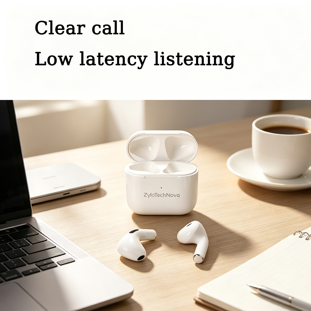 ZyloTechNova Sport Bluetooth Earphones, Lightweight Wireless In-Ear Earbuds with Secure Fit & Sweatproof Design, Perfect for Gym, Running, Workout, and Outdoor Activities