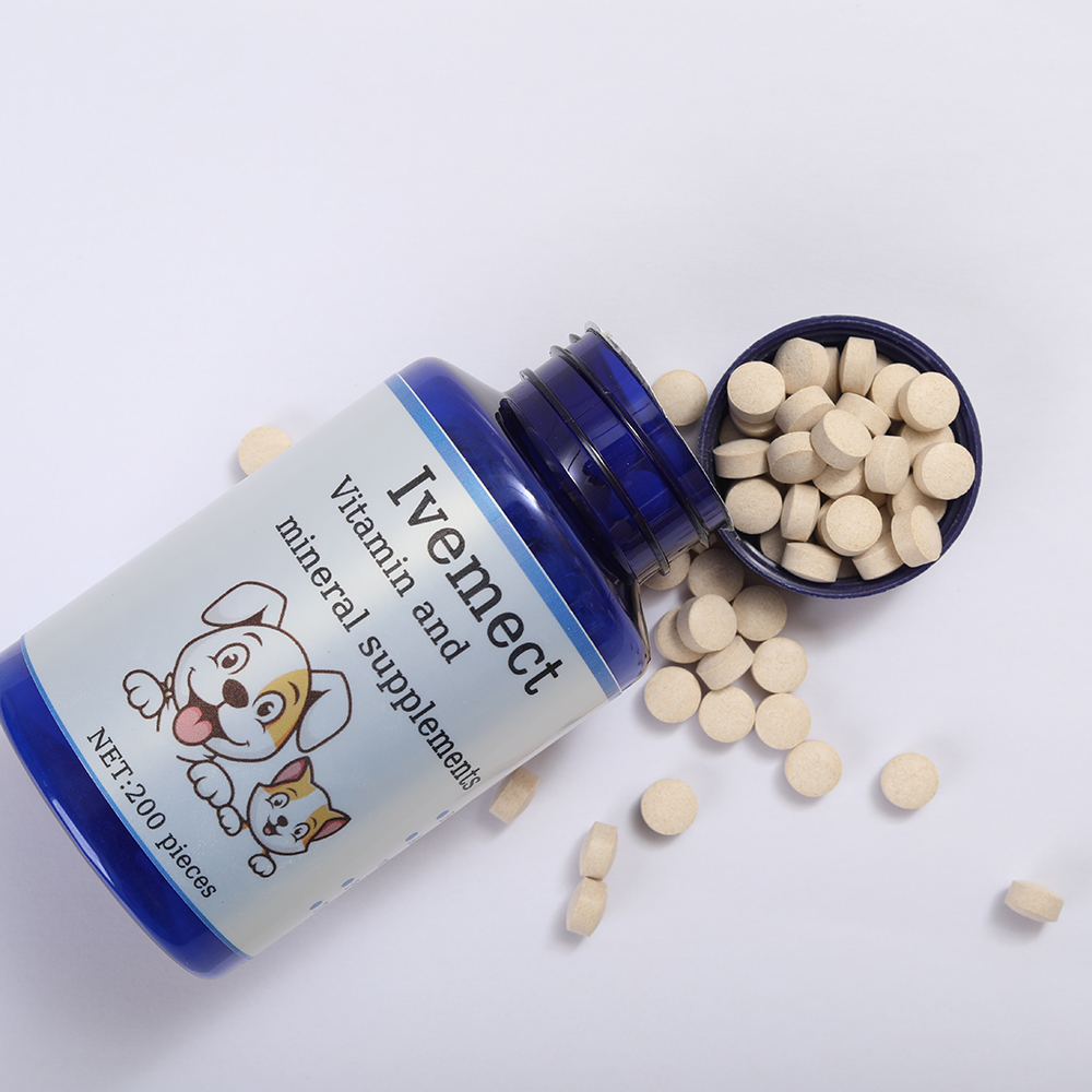 Ivemect Vitamin and Mineral Supplements for Dogs and Cats - 200 Count Daily Multivitamin for Immune Support, Skin and Coat Health, and General Wellbeing.