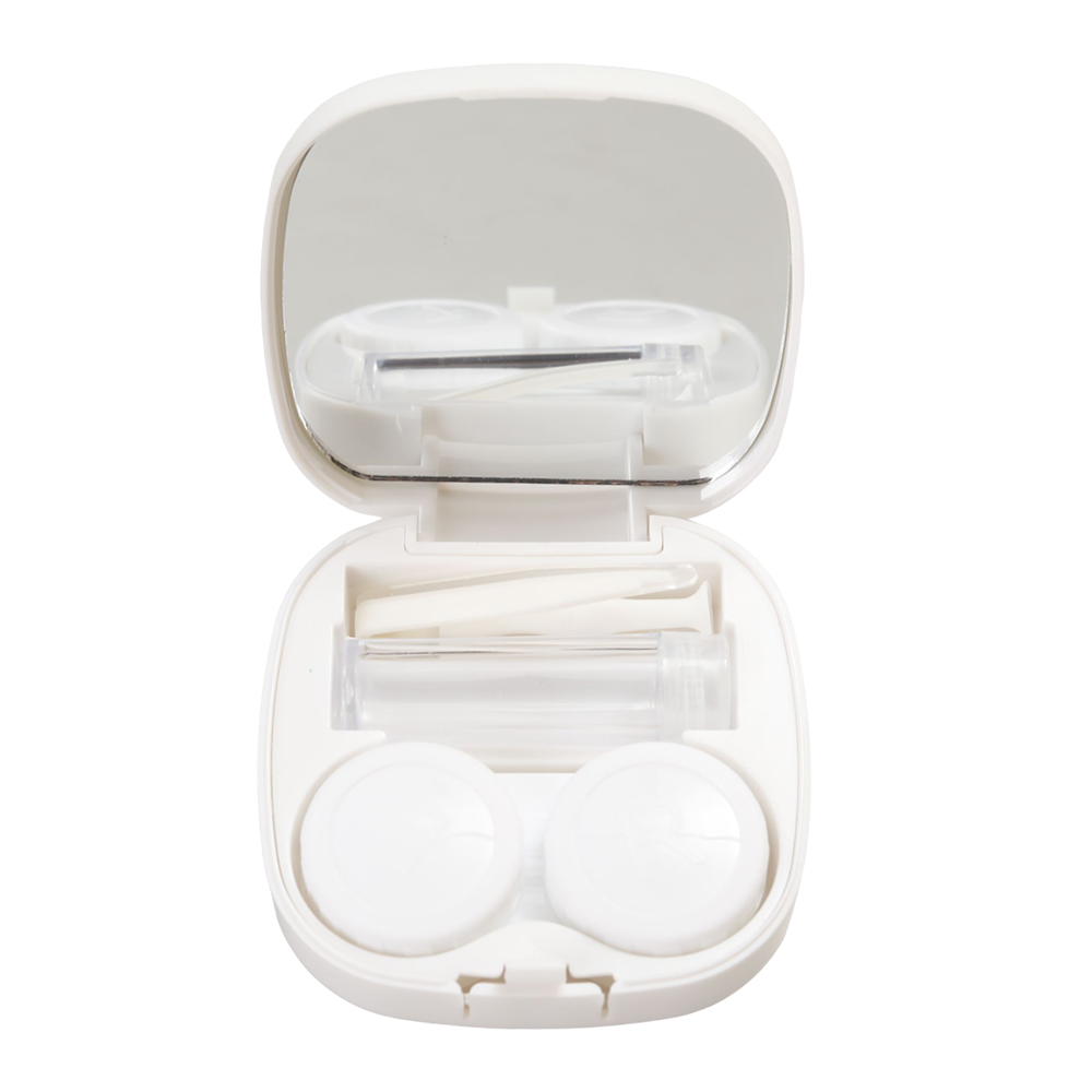 Crislight Portable Containers for contact lenses with Outer Protective Case, Slim Travel Contact Lens Kit for Handbag, Backpack and On-the-Go