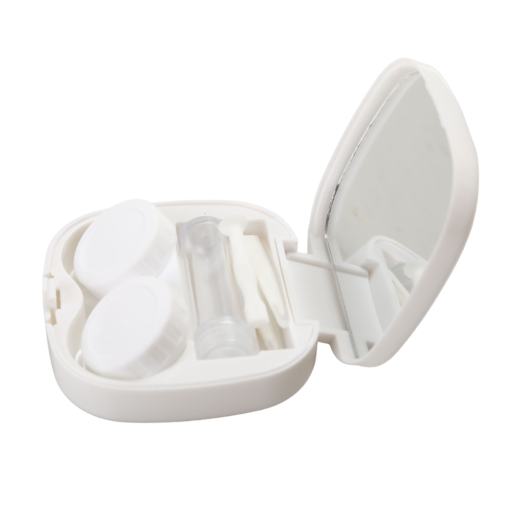 Crislight Portable Containers for contact lenses with Outer Protective Case, Slim Travel Contact Lens Kit for Handbag, Backpack and On-the-Go
