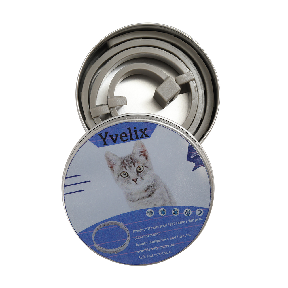 Yvelix Anti-flea Collars for Pets, 8-Month Flea and Tick Prevention for Dogs and Cats, Waterproof Adjustable Pest Control Collar for Outdoor Walking and Daily Home Use