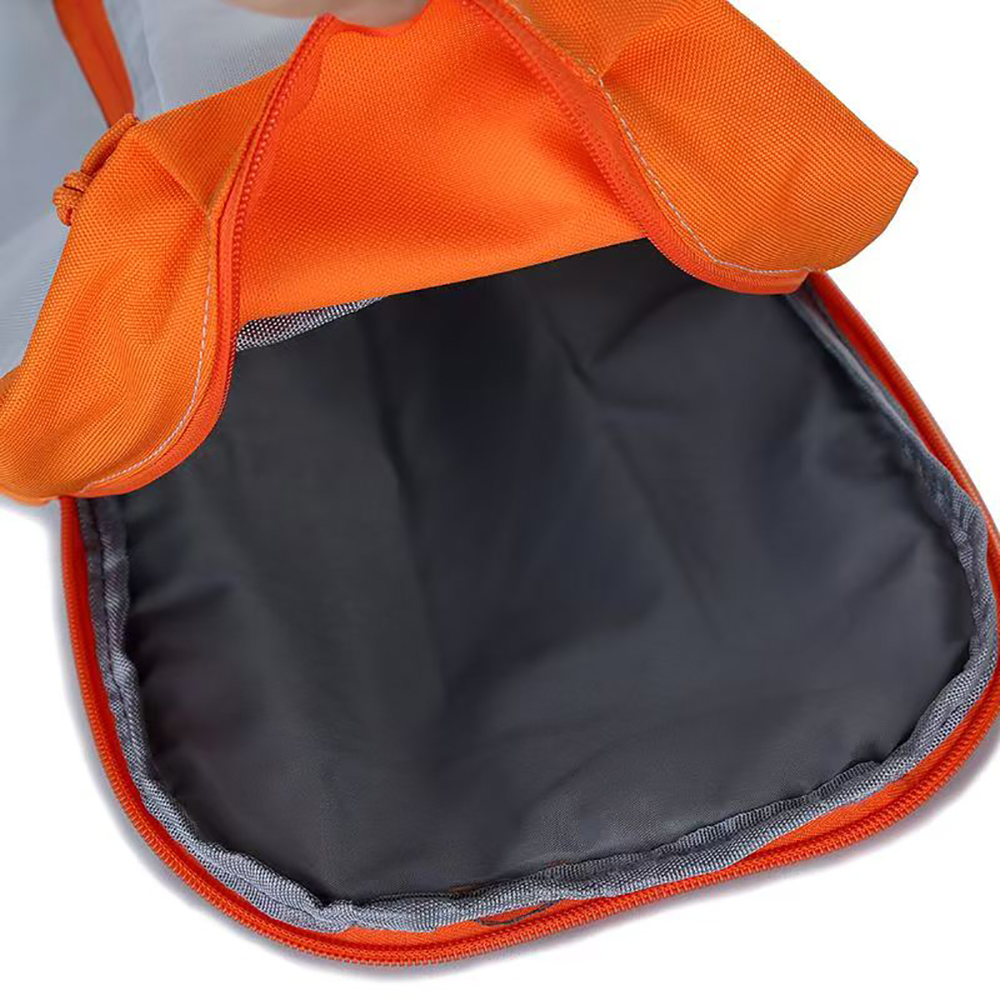 WANGSTAR 10L Lightweight Backpacks, Water Resistant Daypack for Hiking Travel Camping, Casual Outdoor Backpack for Daily Commuting School, Orange‑Grey