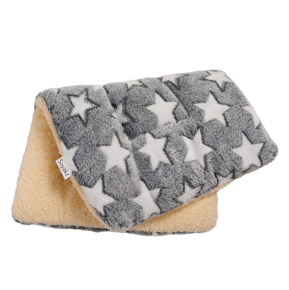 Soyakz Pet Cushions Soft Star Plush Pet Mat, Warm Fleece Sleeping Pad for Indoor Floor, Crate, Sofa for Dogs Cats