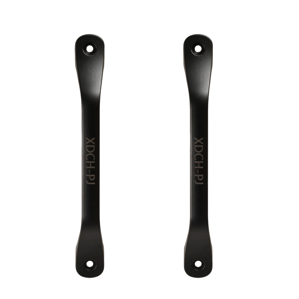 XDCH-PJ Metal Door Pull Handle – Matte Black Heavy-Duty Handle with Screws, for Barn Doors, Sheds, Garages, Wooden Gates, Cabinets, and Fences(6.3inch)