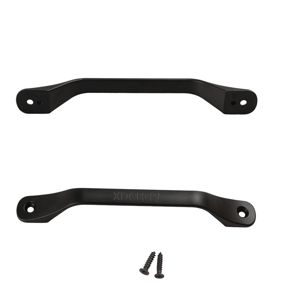 XDCH-PJ Metal Door Pull Handle – Matte Black Heavy-Duty Handle with Screws, for Barn Doors, Sheds, Garages, Wooden Gates, Cabinets, and Fences(6.3inch)